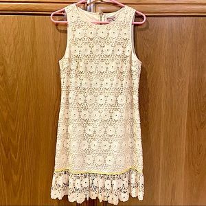 Juicy Couture white floral lace spring dress